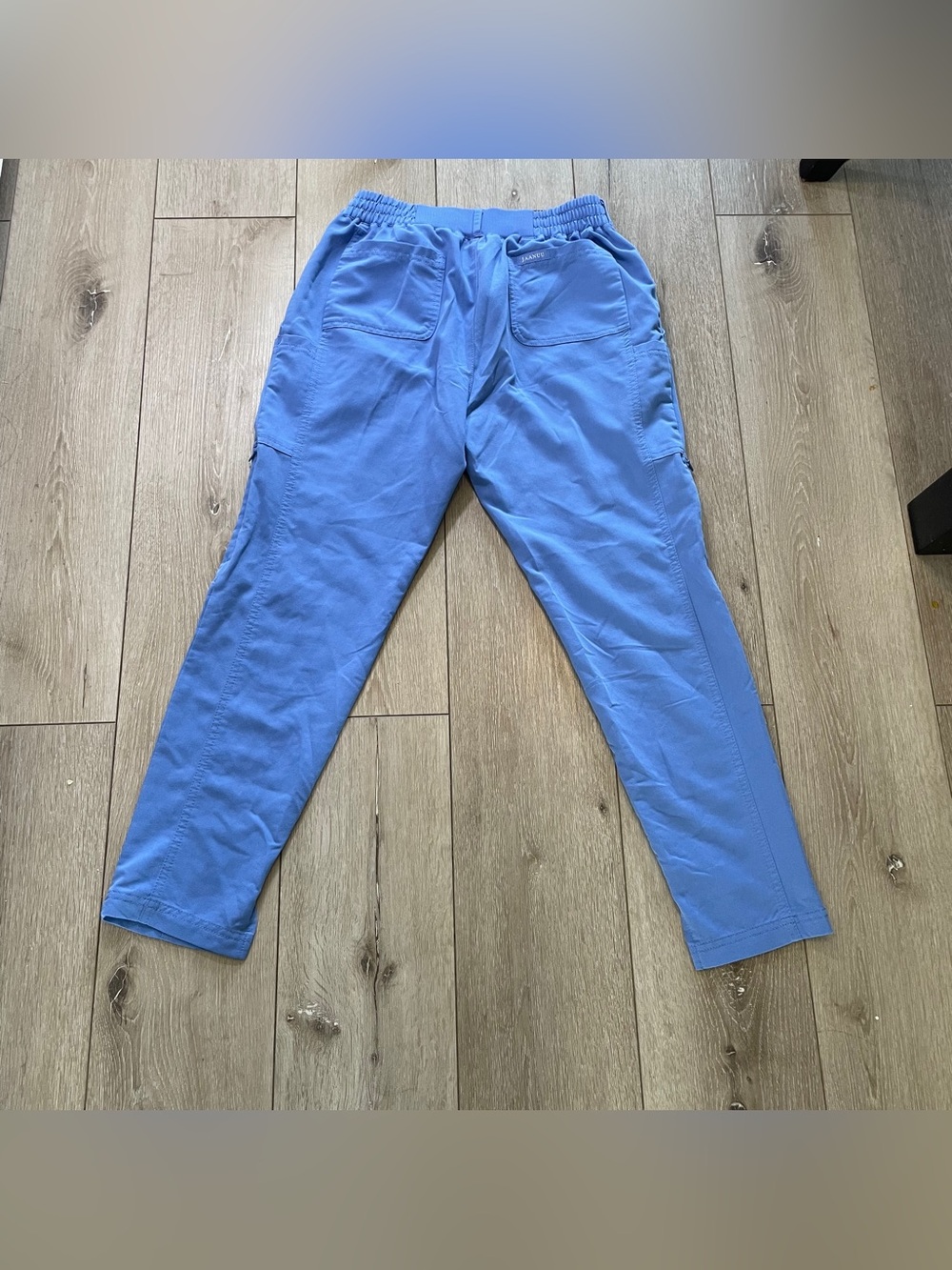 Jaanuu Petite‎ Small Cobalt Blue Cargo Scrub Pants - multi pockets - Picture 3 of 6